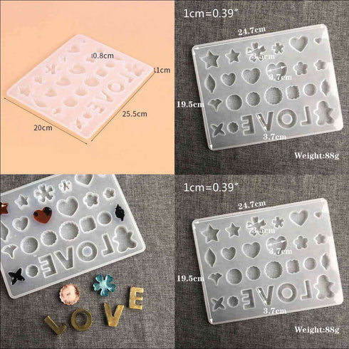 Keychain Mix Shape Mould